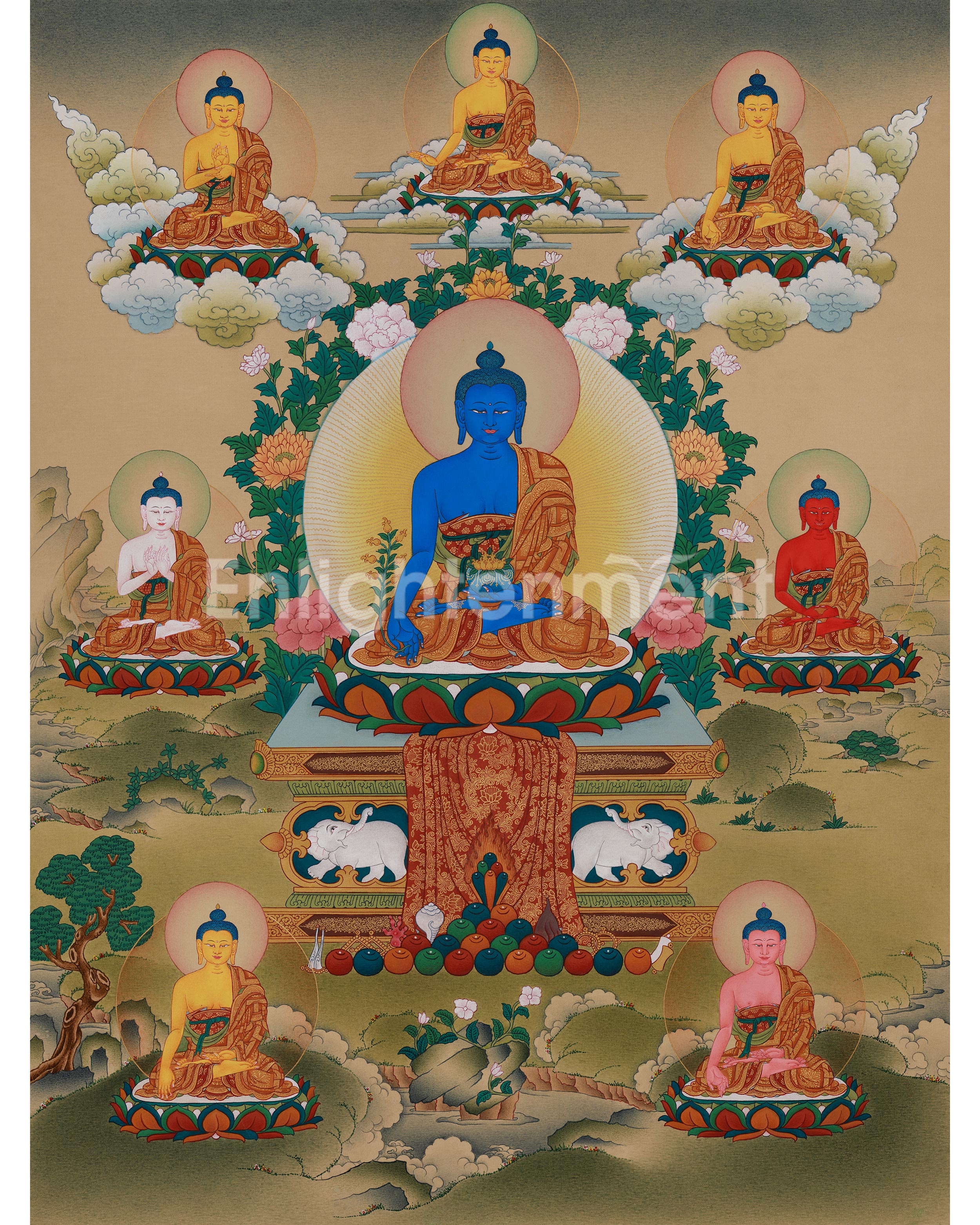 Asta Medicine Buddha Thangka