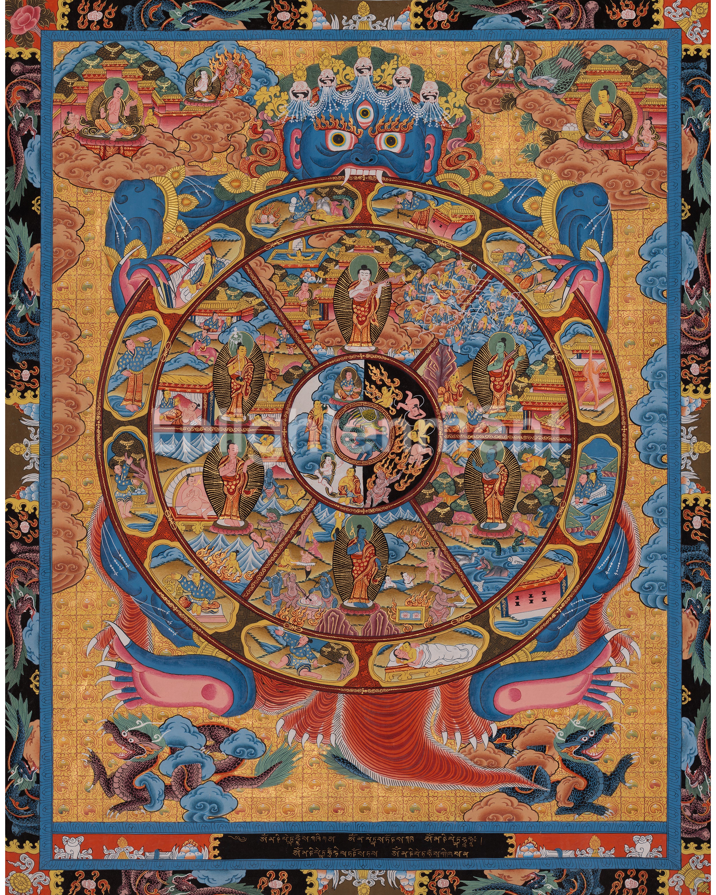 Authentic Wheel of Life Thangka