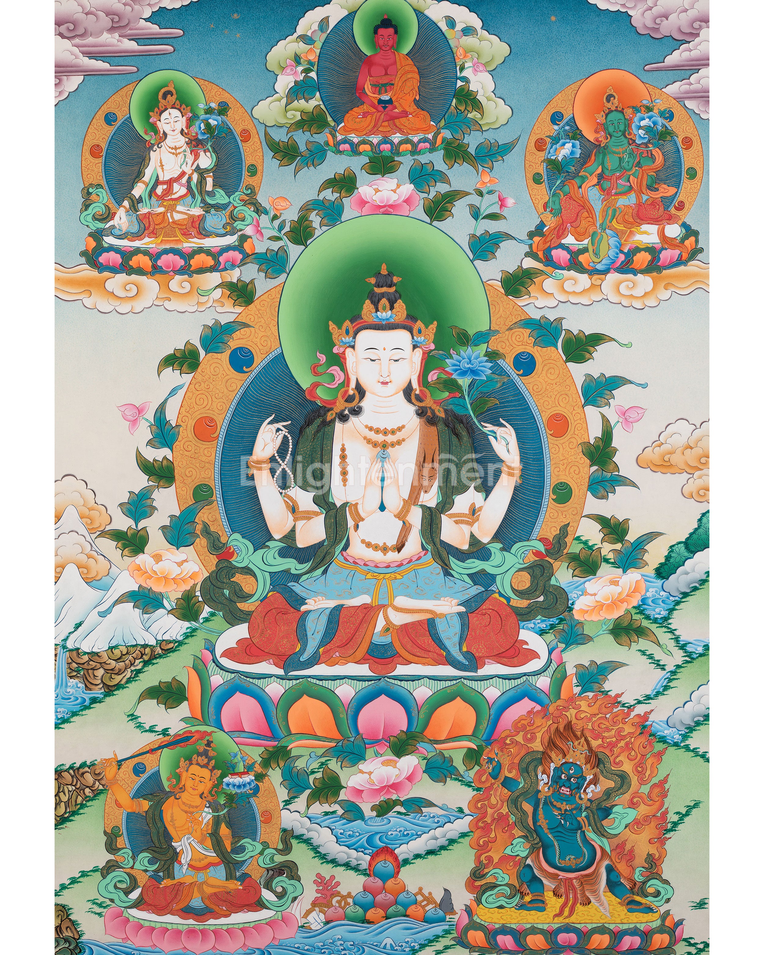 Avalokitesvara Chenrezig Thangka