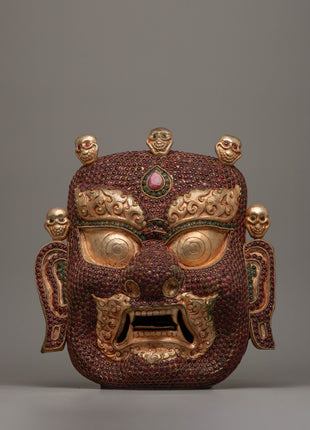 Copper Bhairav Mask&nbsp;