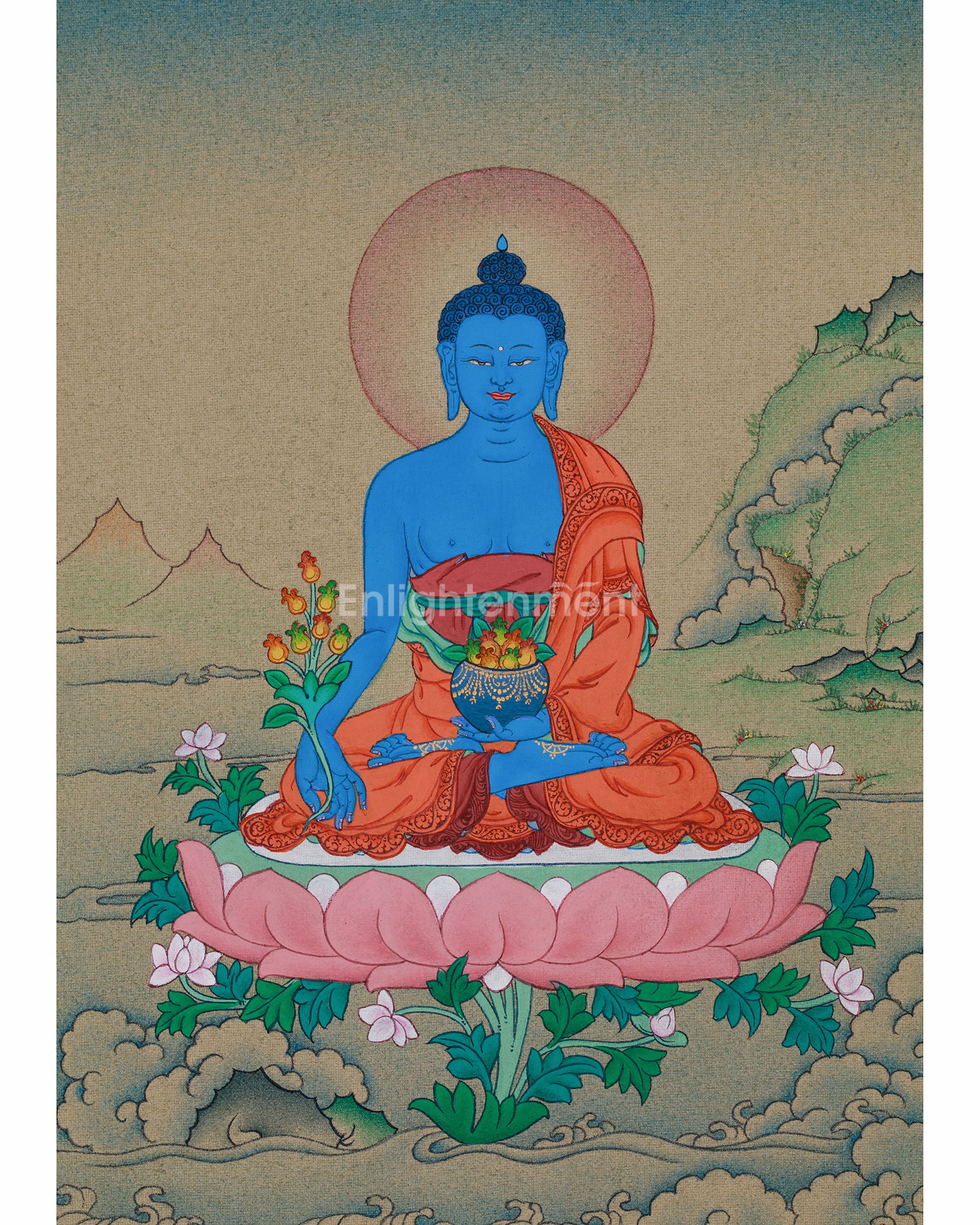 Bhaisajyaguru Buddha Thangka