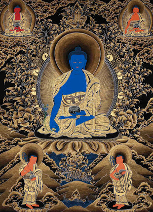 Blue Medicine Buddha Thangka