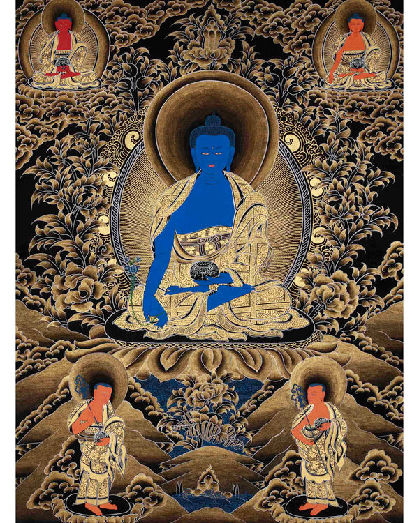 Blue Medicine Buddha Thangka