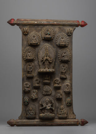 Avalokiteshvara Wood Wall Hanging Art