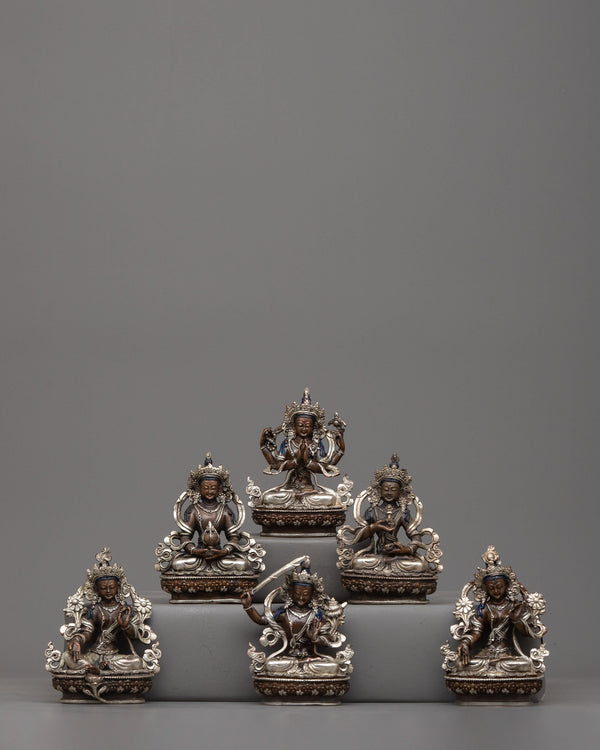 Machine Made Bodhisattva Statues Set