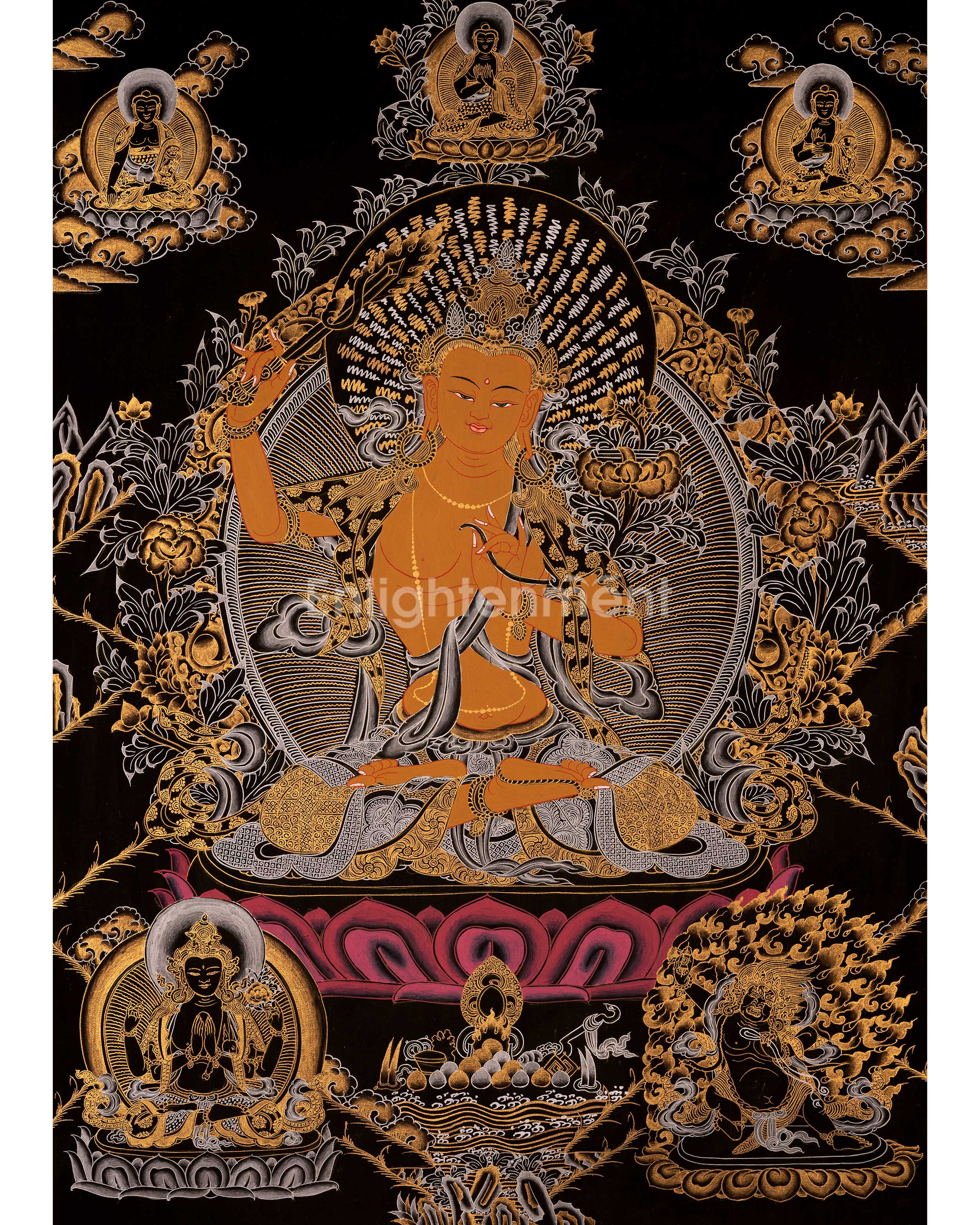 Bodhisattva Manjushree Thangka 