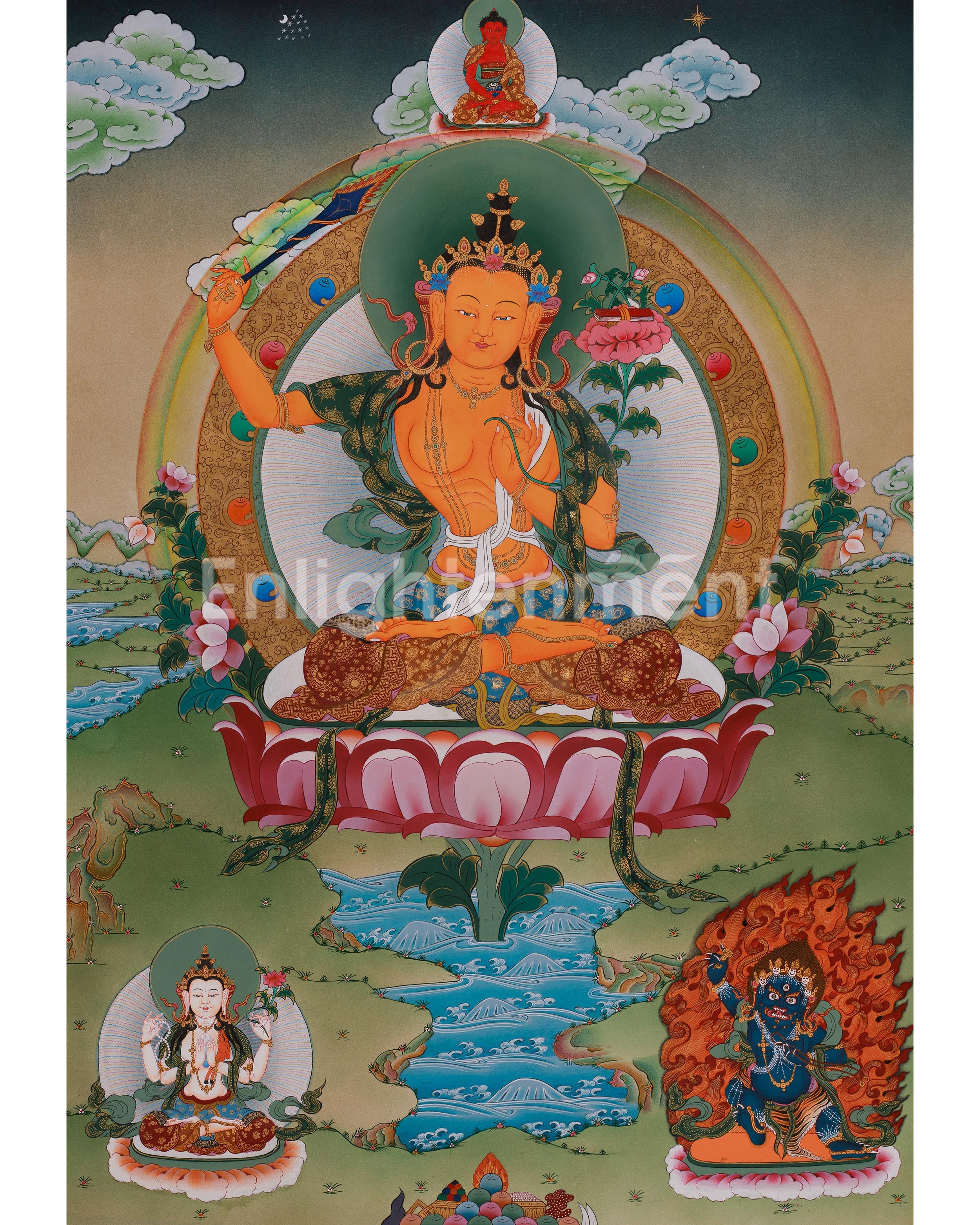 Bodhisattva Manjushri Tibetan Art