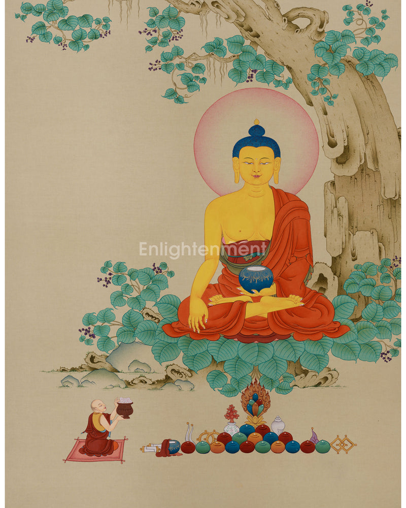 Enlighten Teacher, Shakyamuni Buddha Thangka | The Bodhi Tree