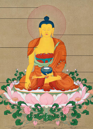 Enlightened Shakyamuni Buddha Thangka Painting | Hand-painted in Enlightenment Studio