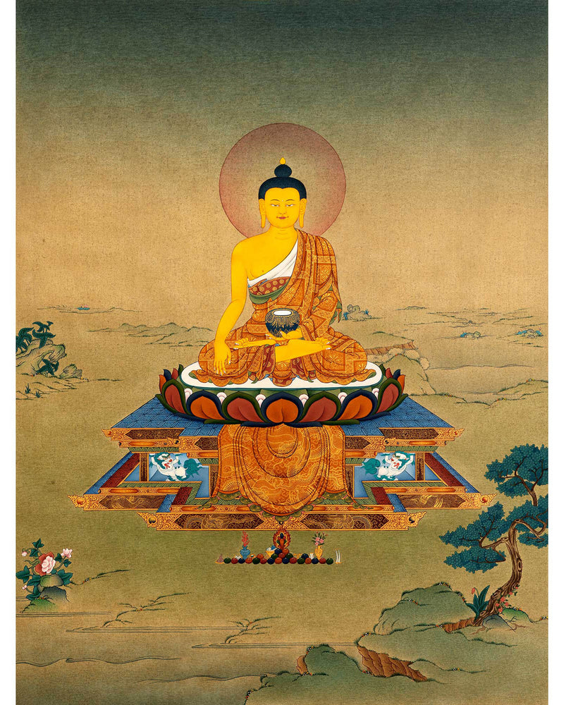 Shakyamuni Buddha, Tibetan Thangka