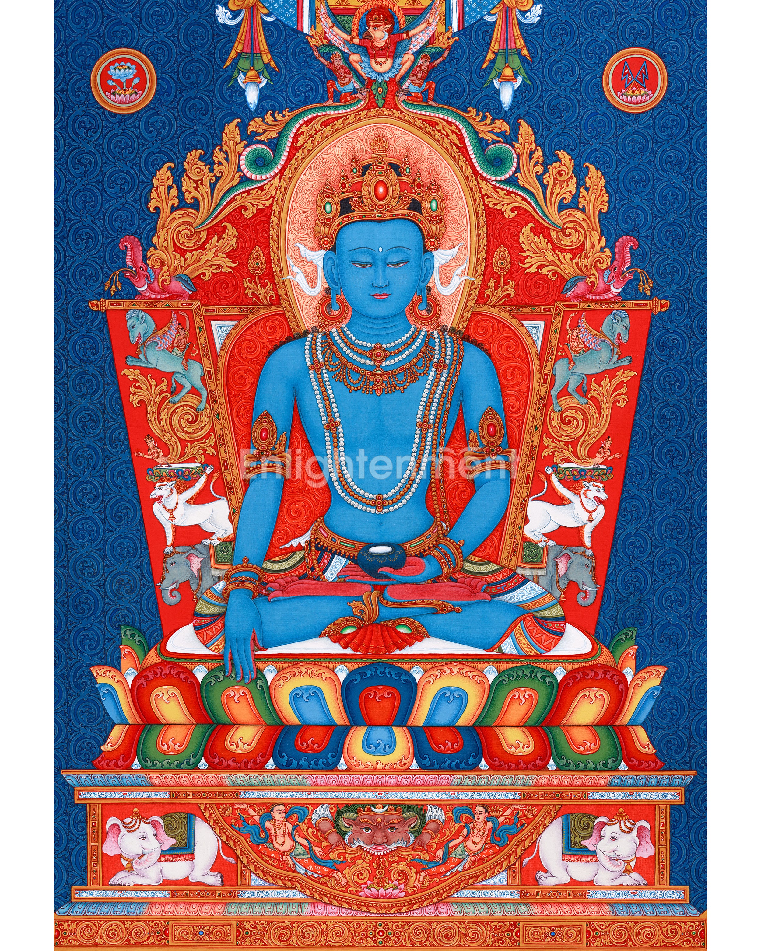 5 Buddha Thangka Painting Set for Spiritual Growth | Hand Painted Traditional Thangka