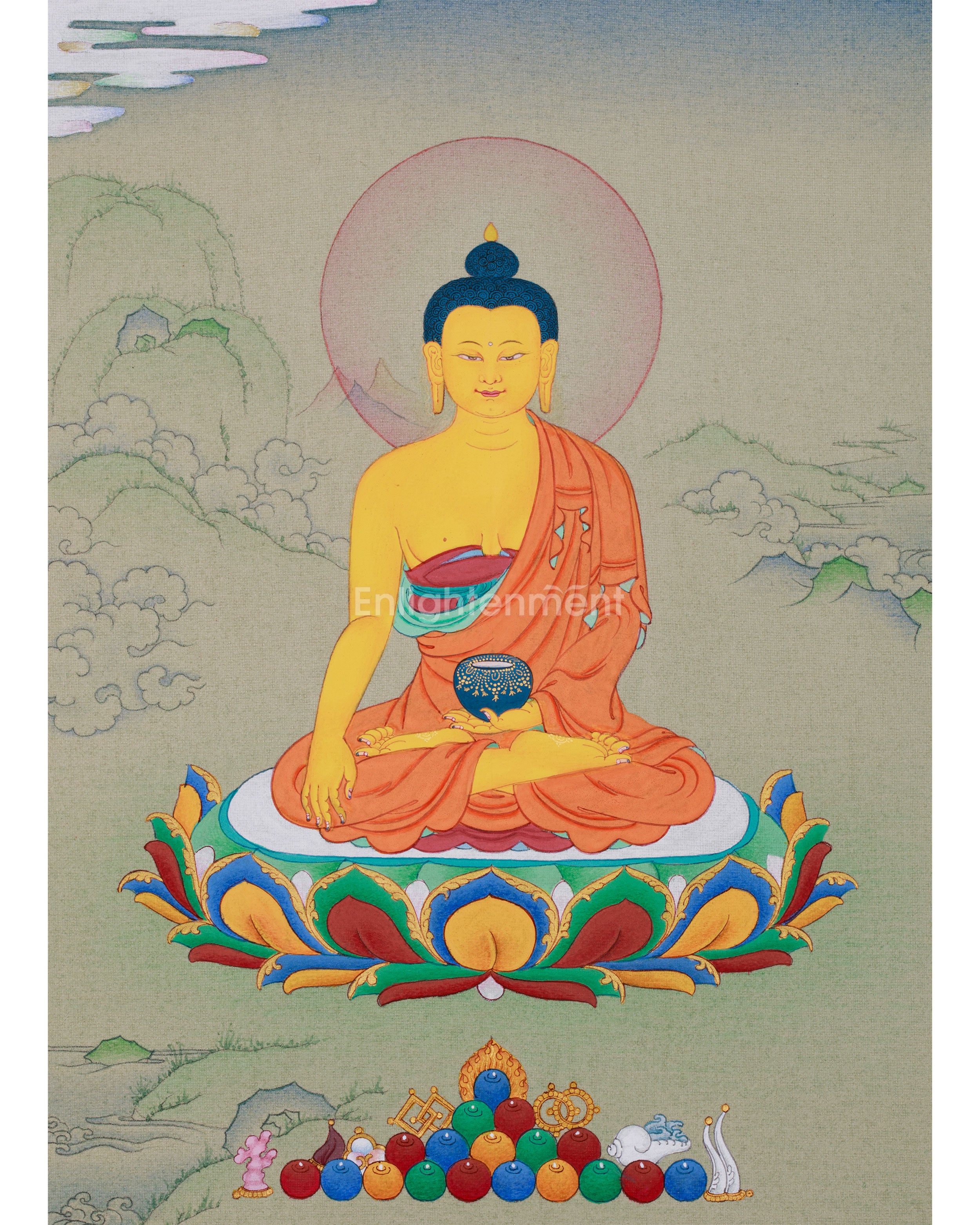 Thangka Painting of Buddha Shakyamuni