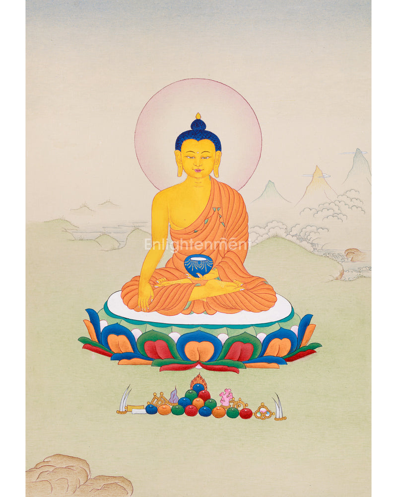 Buddha Shakyamuni Small Thangka