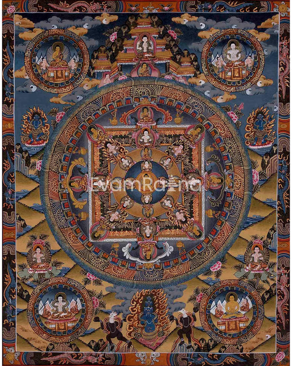 Vintage Buddha Mandala