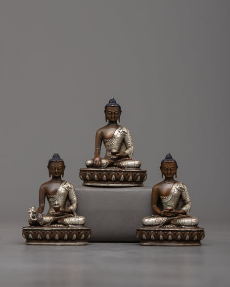 Machine Molded Buddha Set Statue