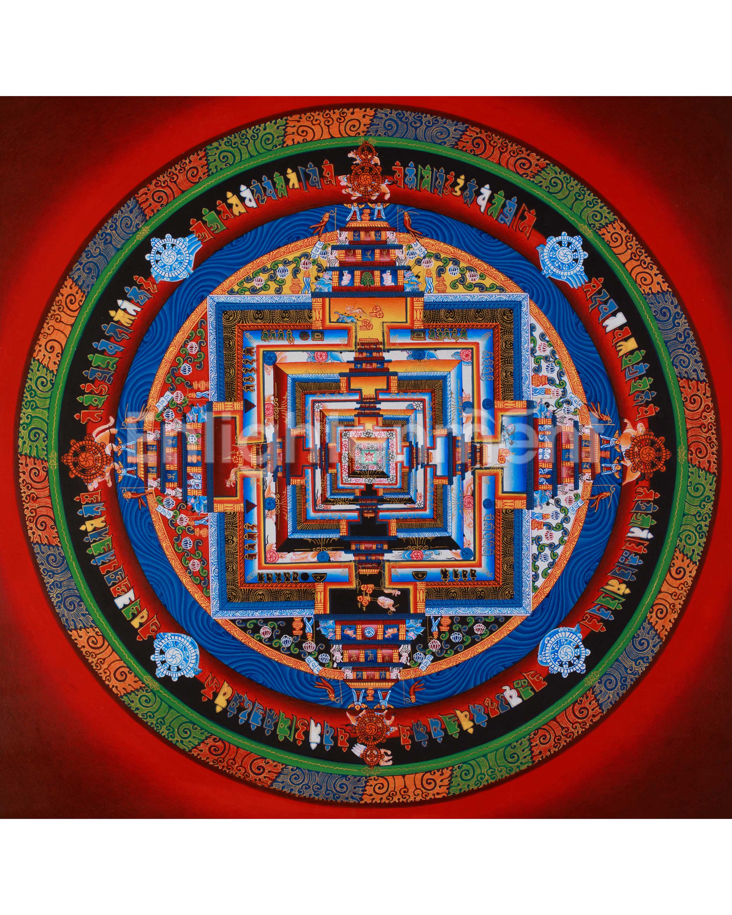 Buddhist Artwork of Kalachakra Mandala 