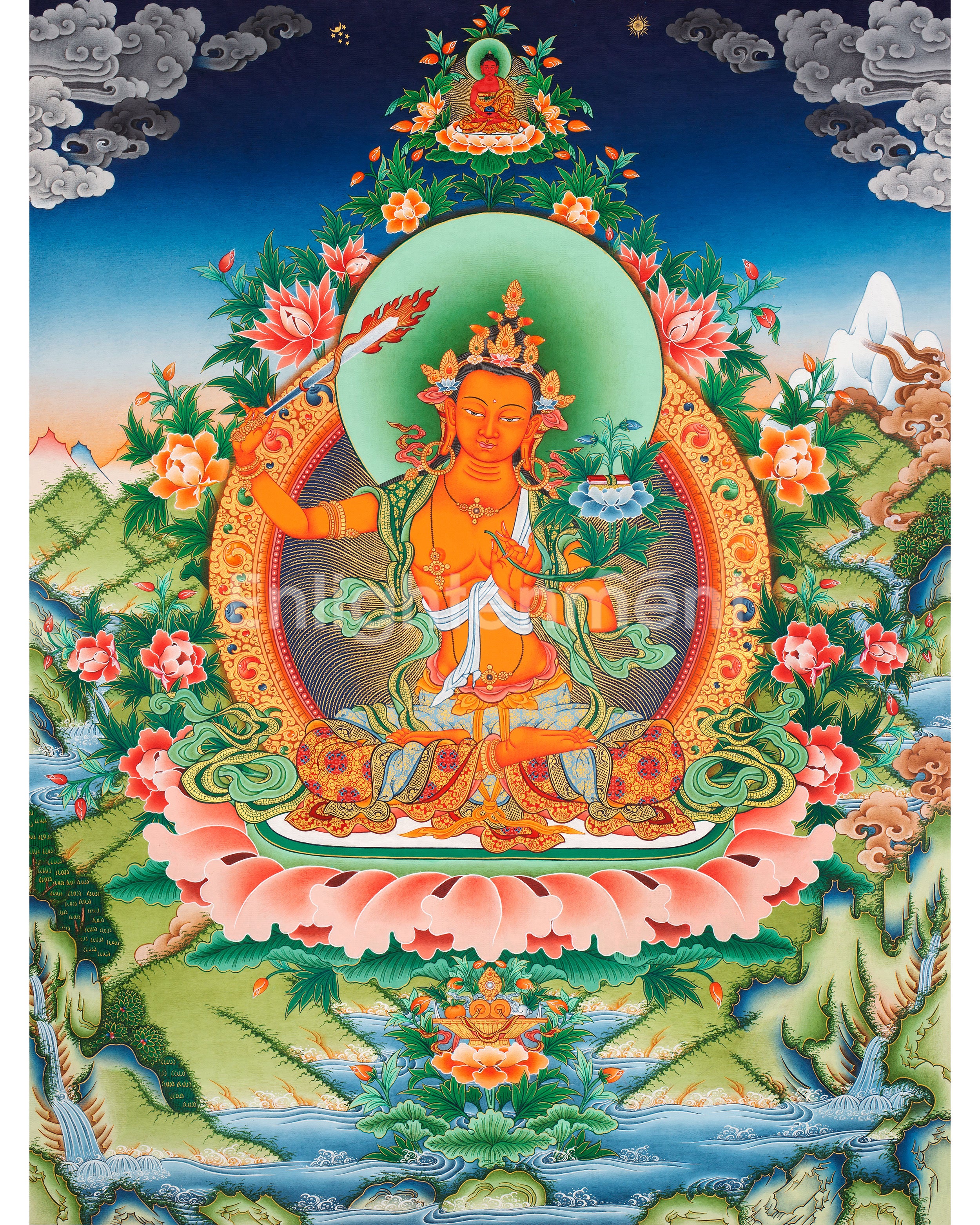 Buddhist Deity Manjushri