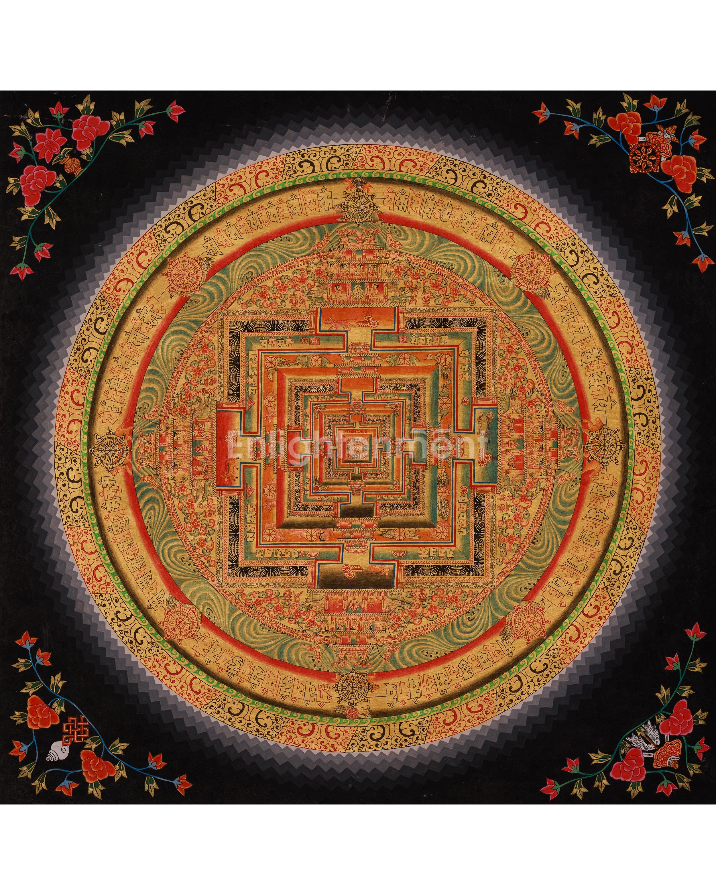 Buddhist Kalachakra Mandala Artwork