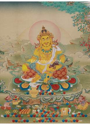 Buddhist Wealth Deity Thangka