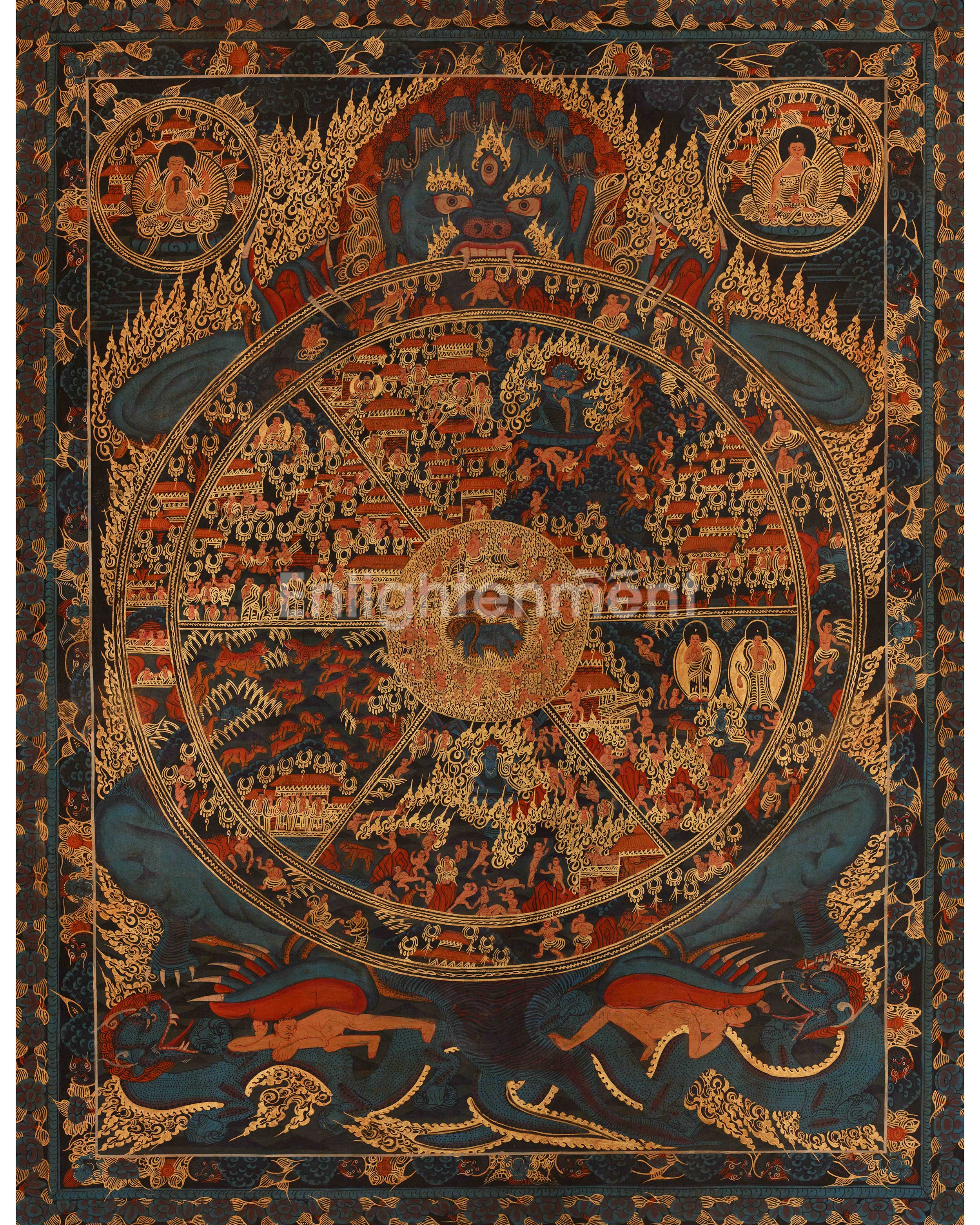 Buddhist Wheel Of Life Artwork
