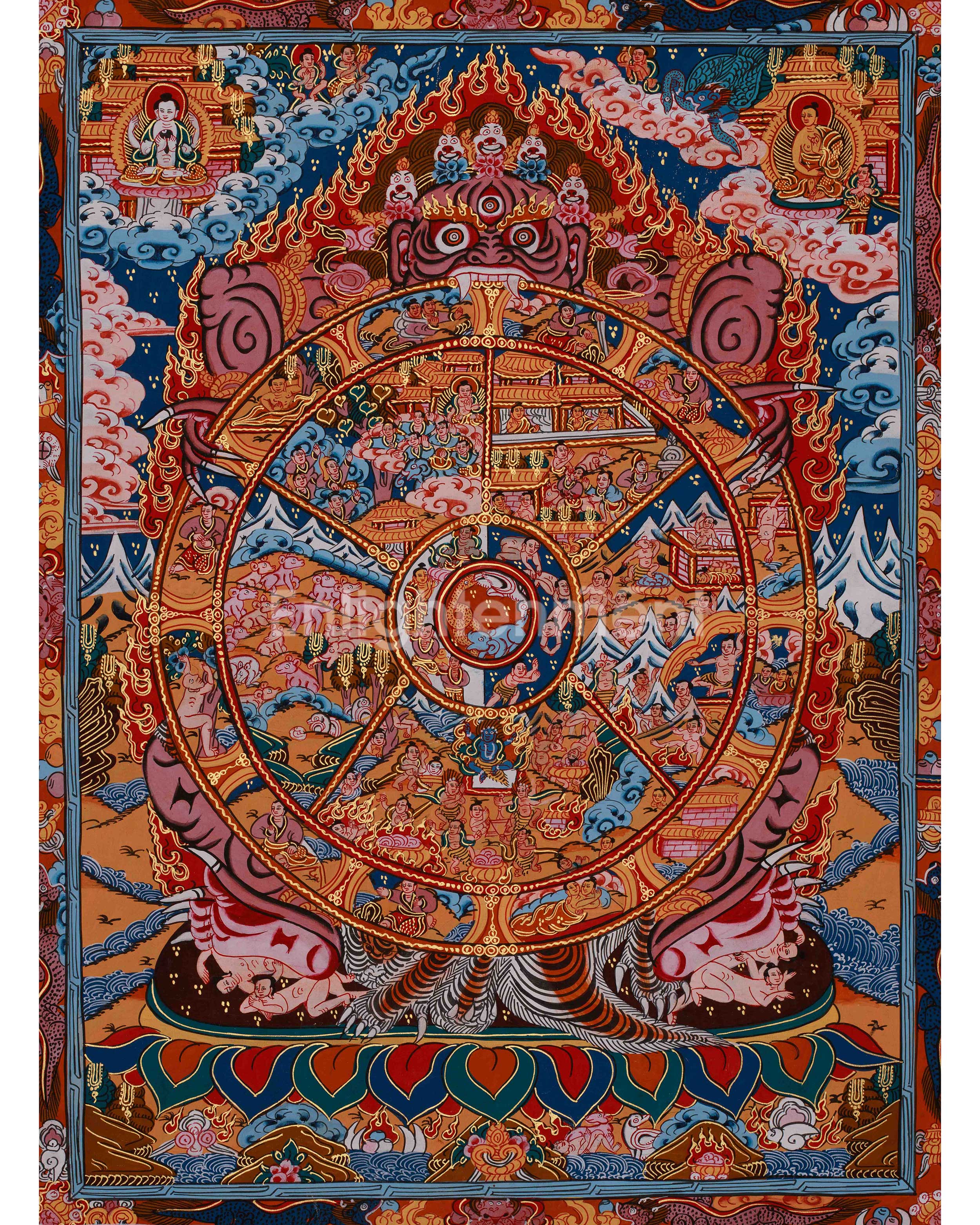 Buddhist Wheel of Life Mandala