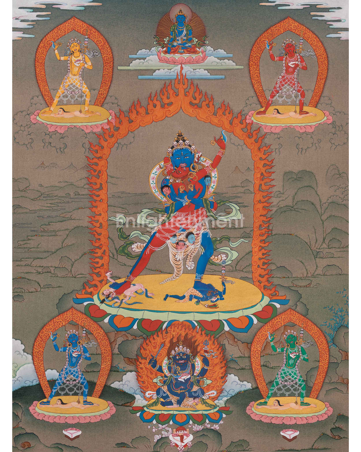 Chakrasamvara Tibetan Thangka