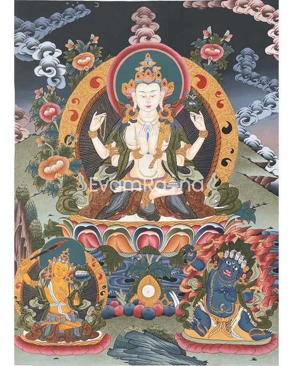 Chengrezig Thangka