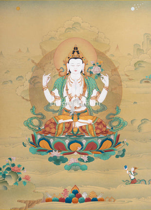 Chenrezig Avalokiteshvara Thangka