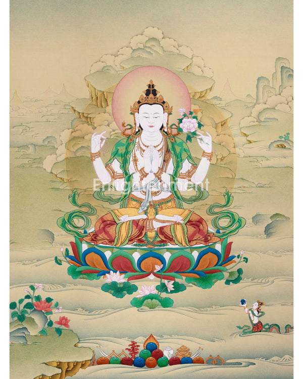 Bodhisattva Chenrezig Thangka 