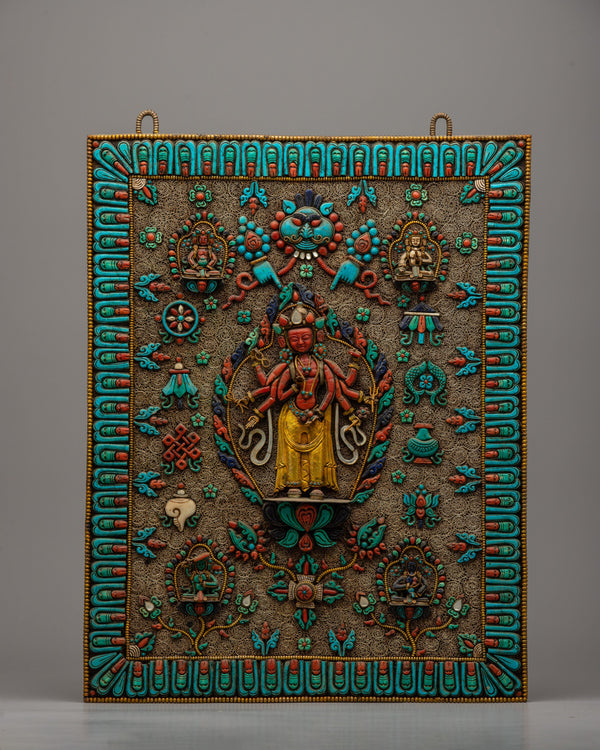 Chenrezig Copper Wall Hanging