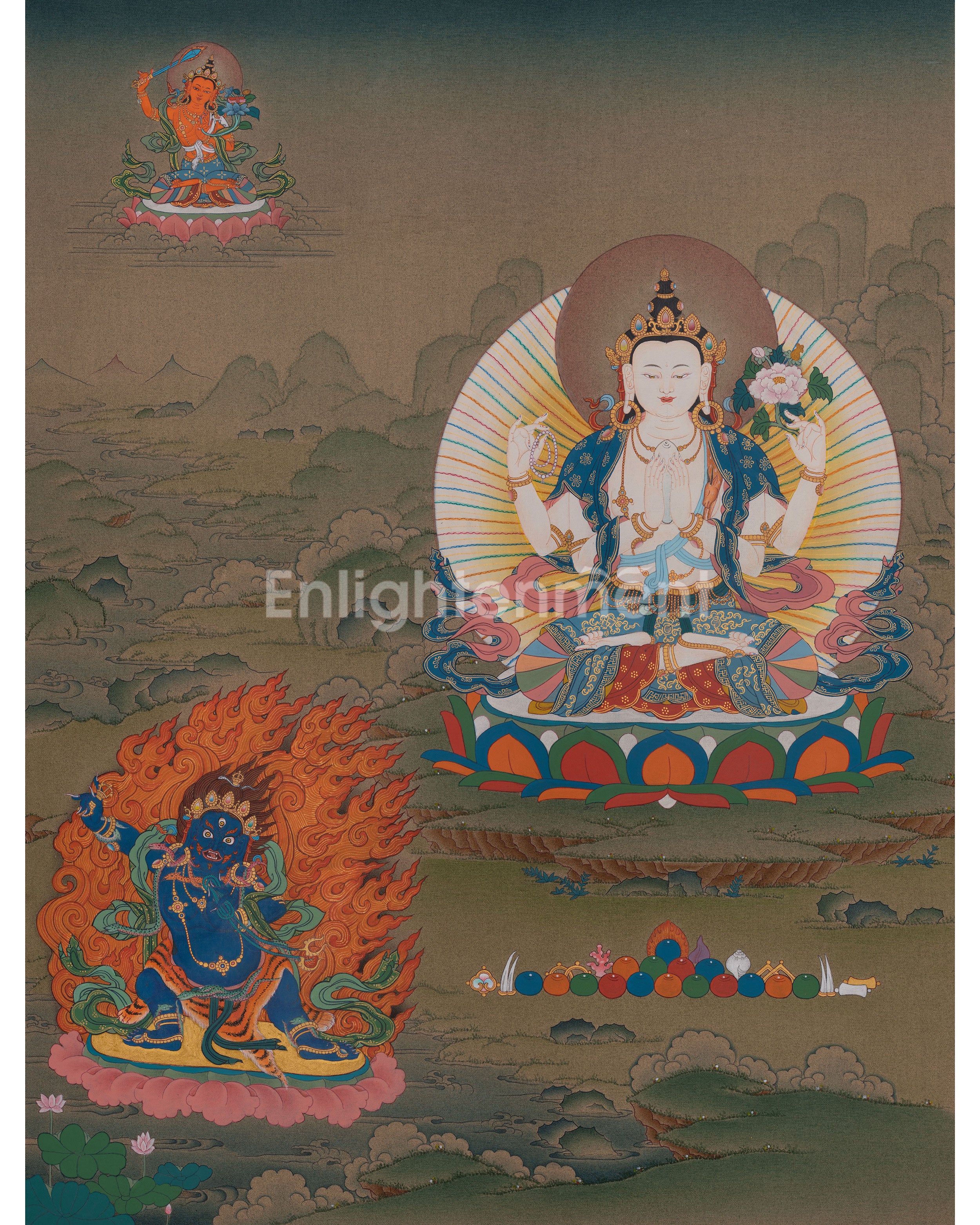 Chenrezig Compassionate Thangka
