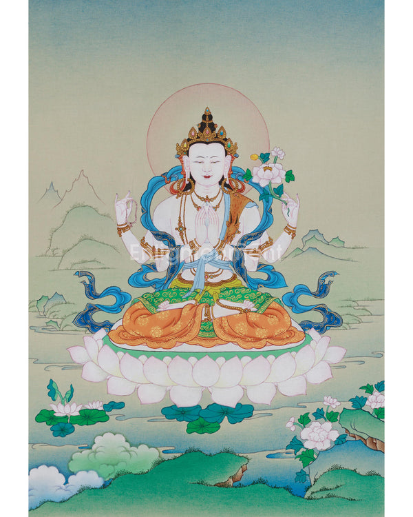 Chenrezig Thangka of Blessings 