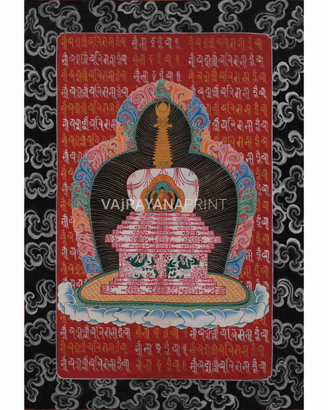 Chorten Thangka Print