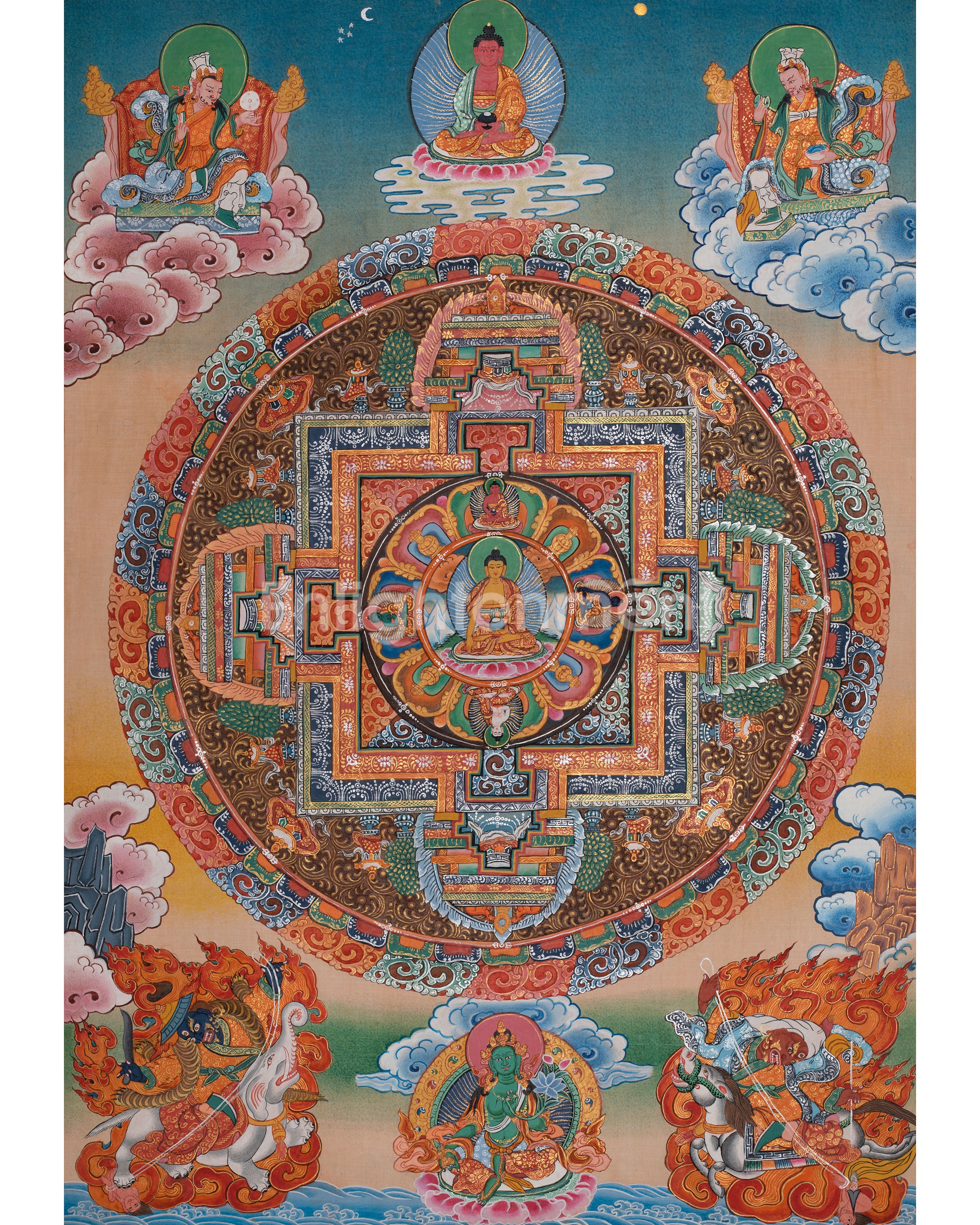 Colorful Mandala Thangka 