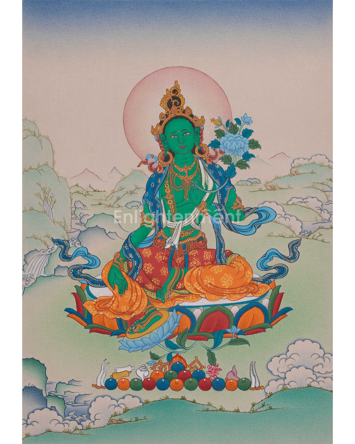 Compassion Green Tara Art 