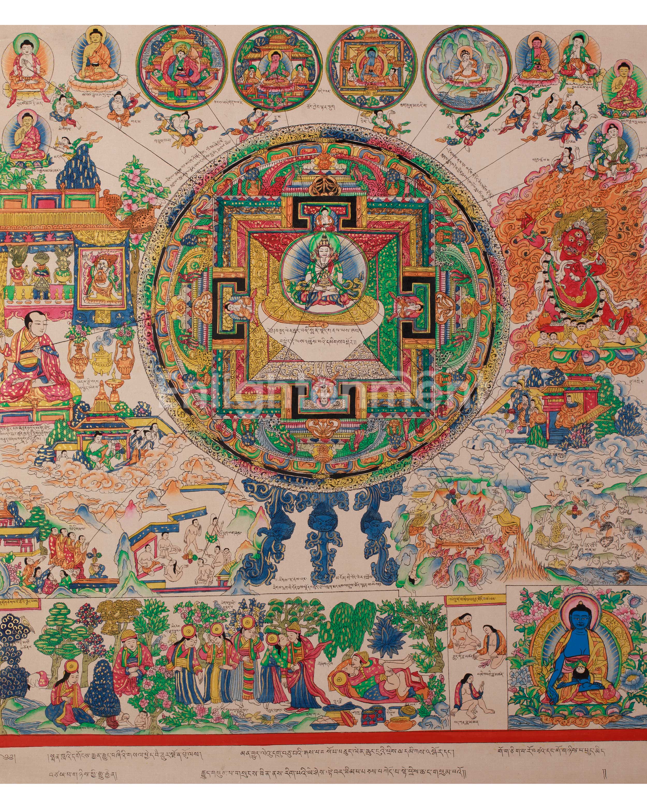 Cosmos of Healing Tibetan Thangka