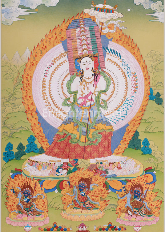Dukar Thangka | The White Umbrella Goddess