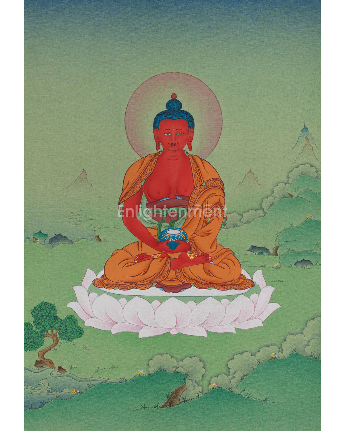 Divine Amitabha Buddha Thangka