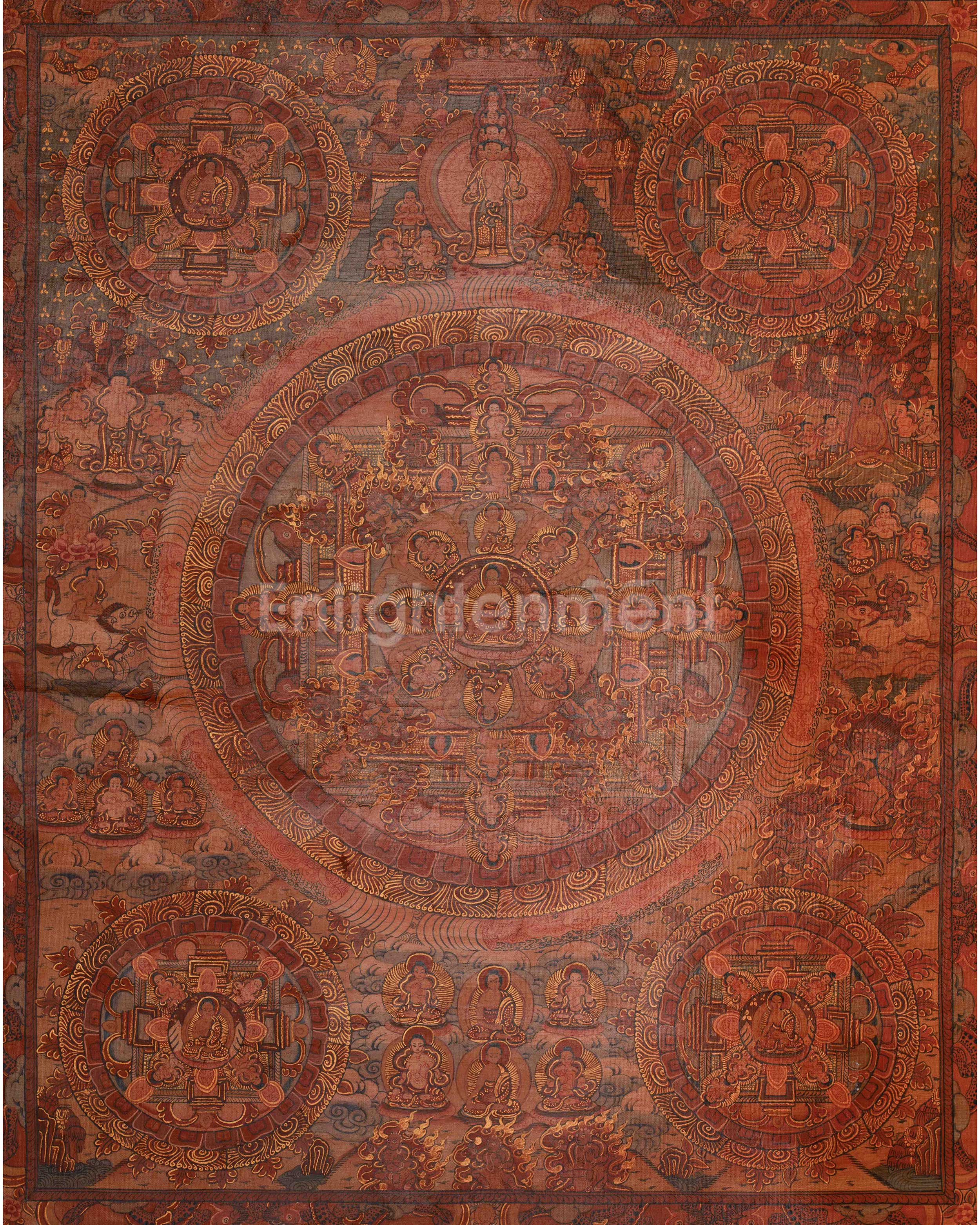 Divine Buddha Mandala Thangka