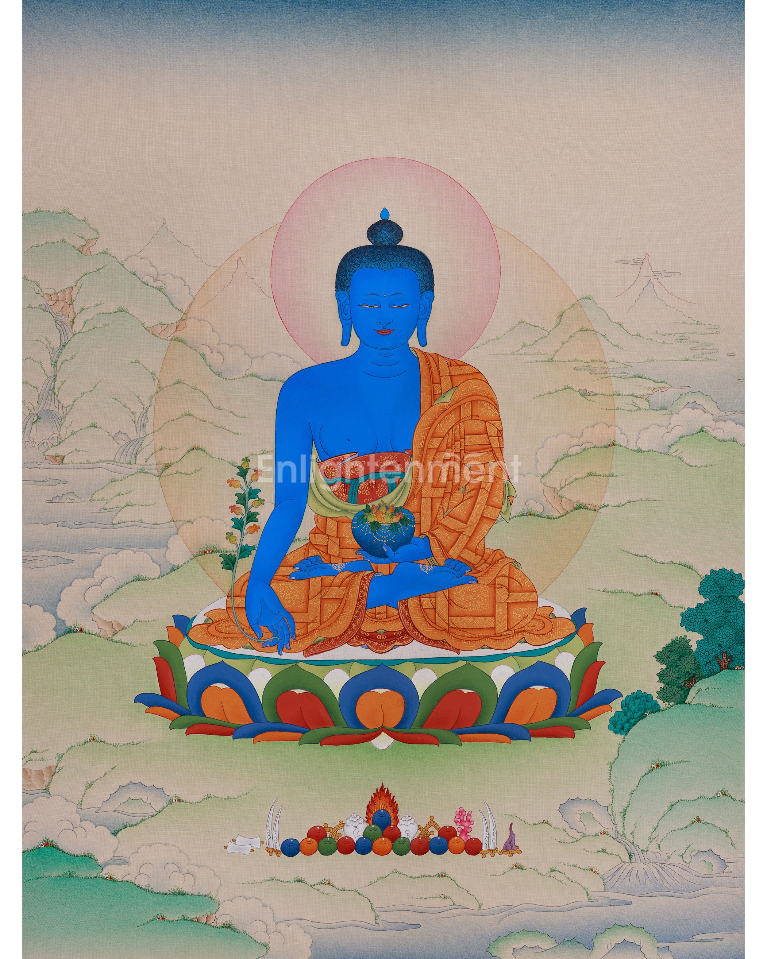 Divine Medicine Buddha Thangka