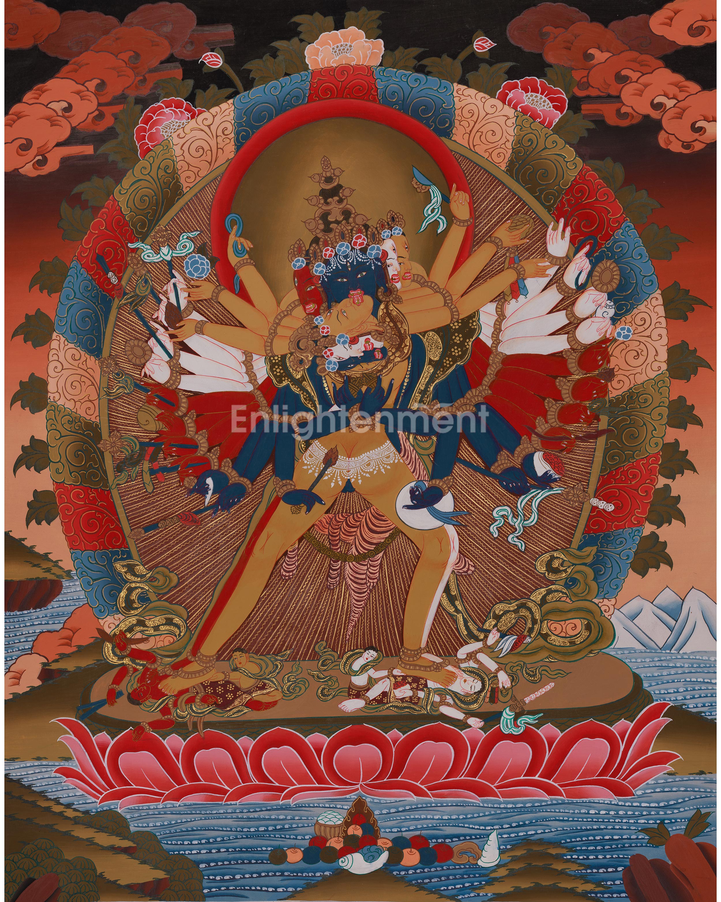 Divine Thangka Of Chakrasamvara