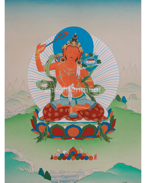 Divine Wisdom Deity Manjushri 