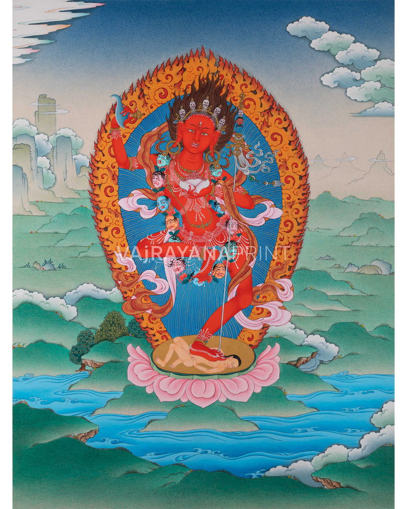 Dorje Phagmo Thangka Artwork 