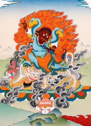 Dorje Drollo Thangka | Tibetan Thangka Painting | Buddhist Art
