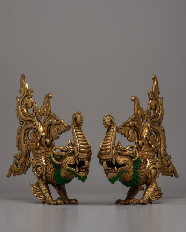 Dragon Statues Set