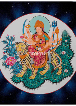 Lord Shiva Thangka Painting | Original Hand-painted Mahadev Thangka Art