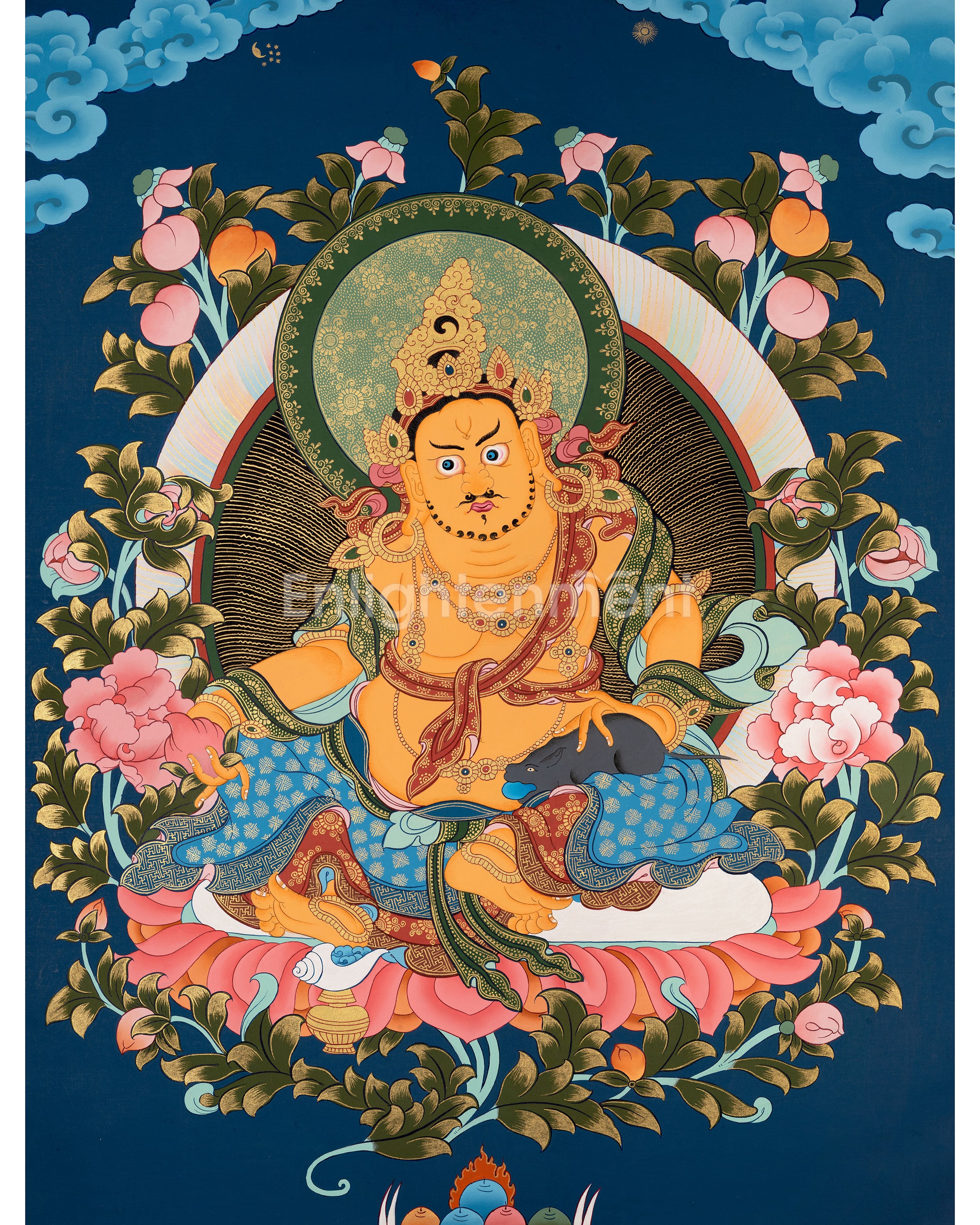 Dzambala Kubera Thangka