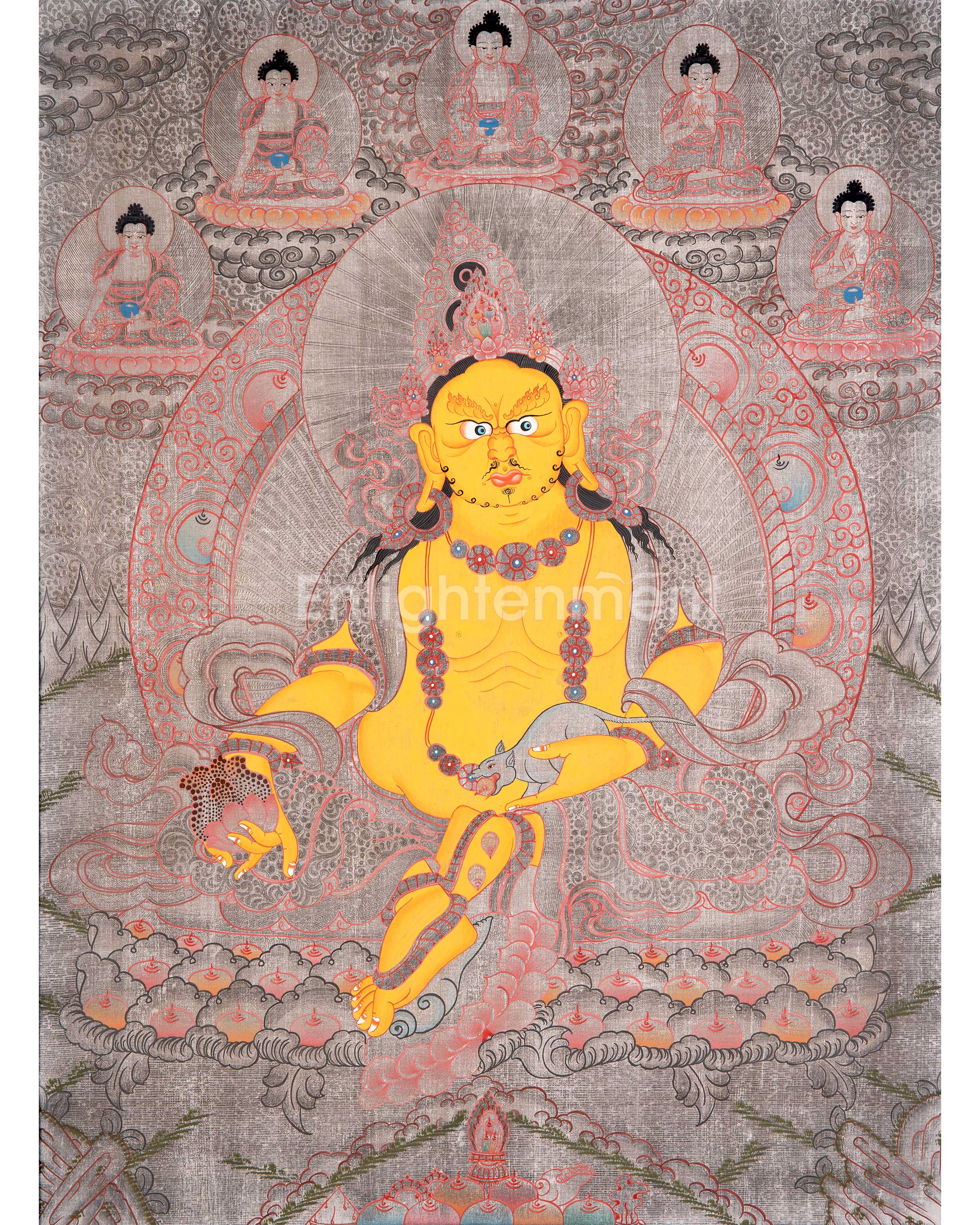 Dzambala Thangka Painting