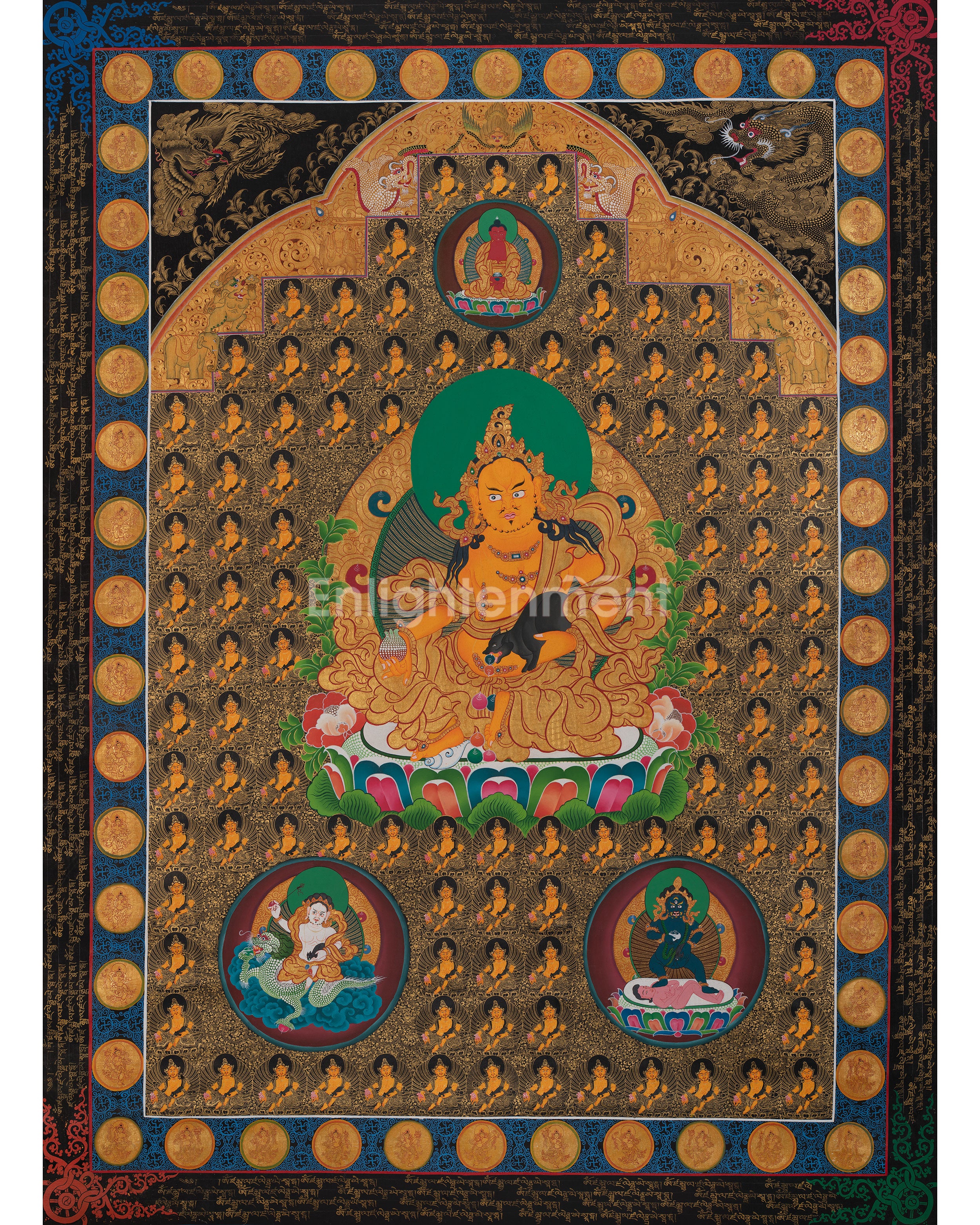 Dzambala Yellow Thangka