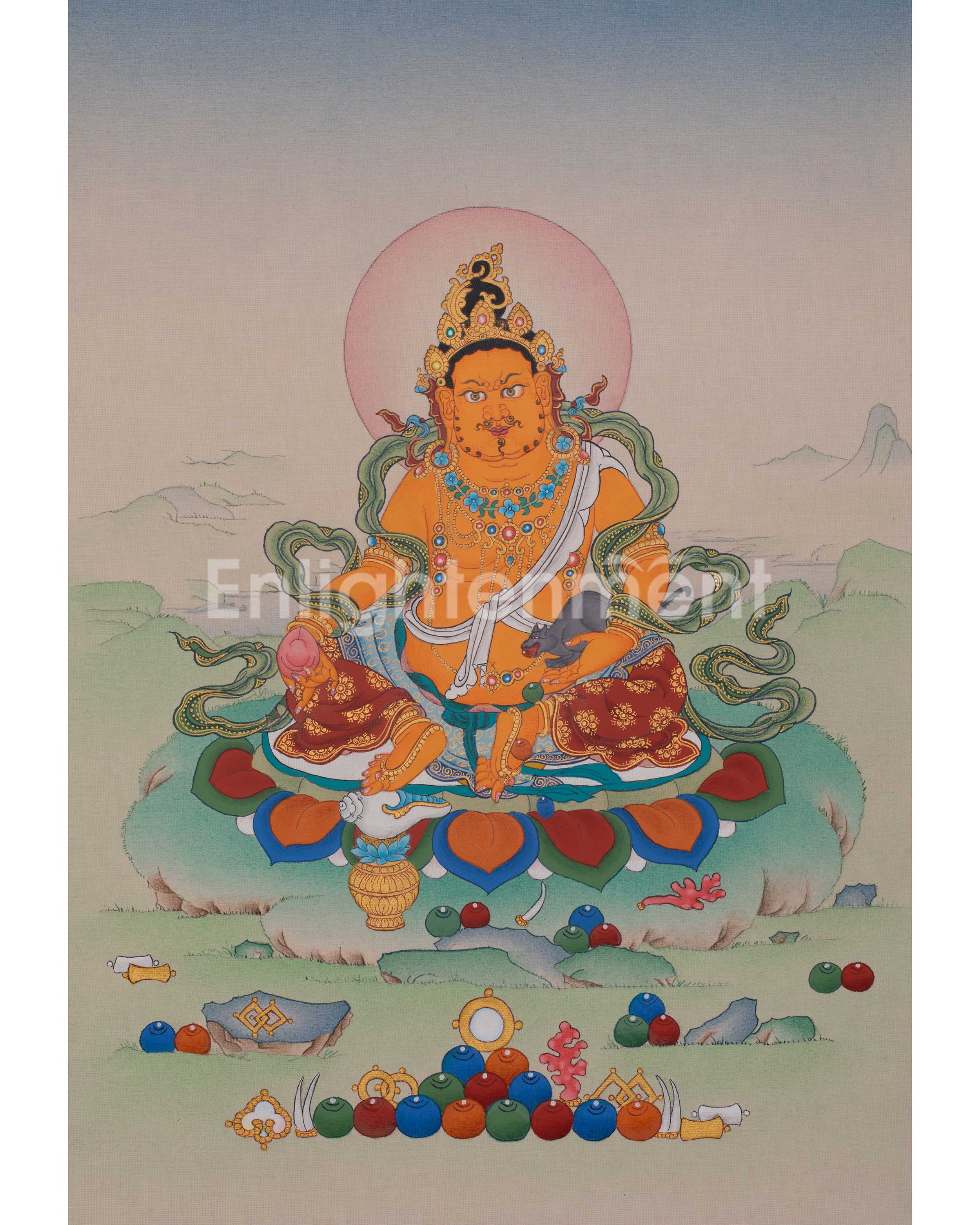 Dzambhala Wealth Deity Artwork 
